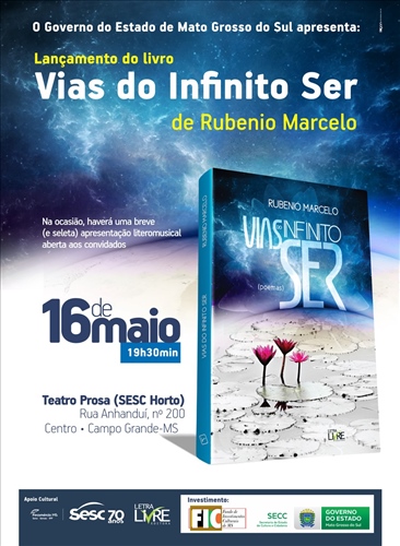 LANÇAMENTO DO LIVRO VIAS DO INFINITO SER